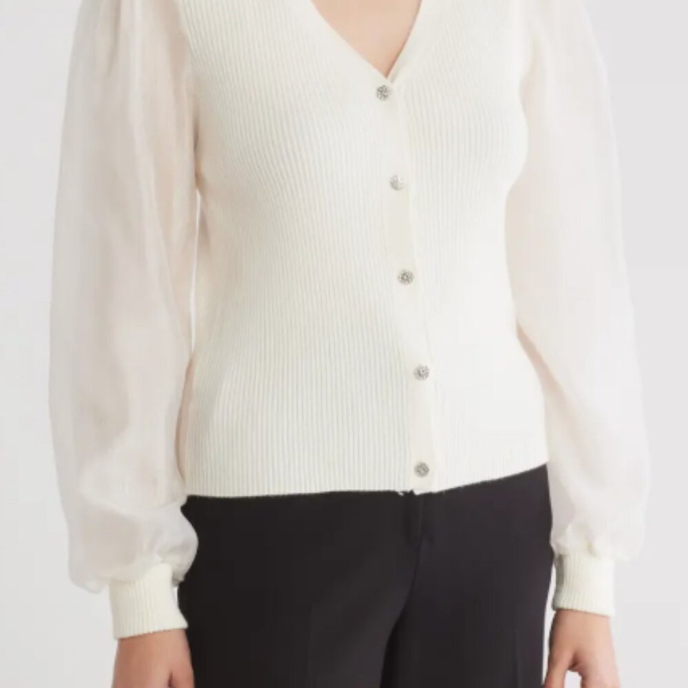 Mixed Media Cardigan
